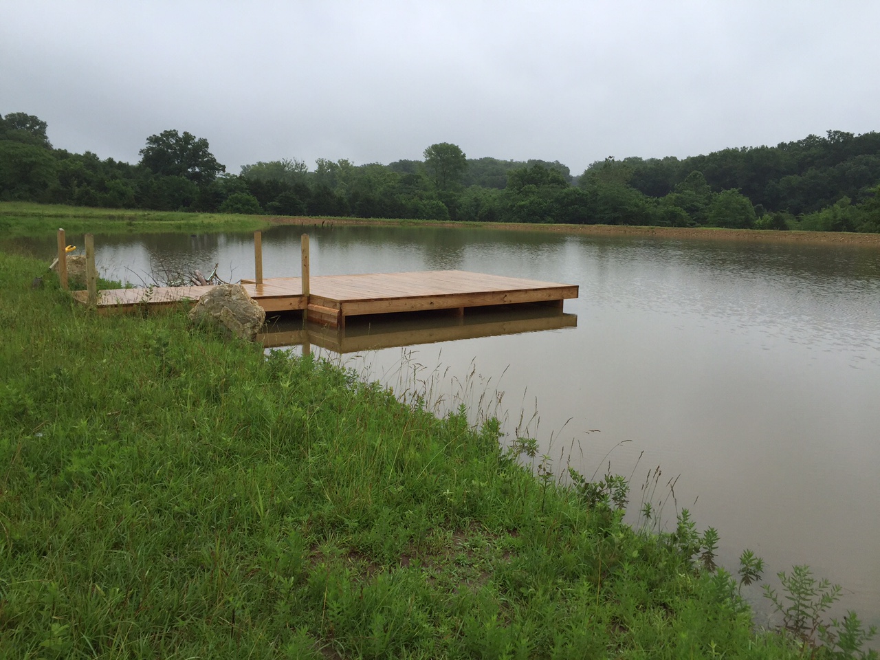 Attached picture June 16th dock at full pool.JPG